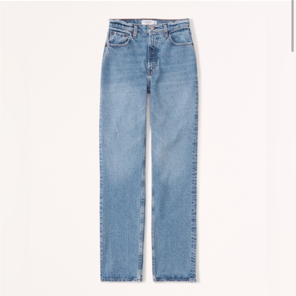 Abercrombie & Fitch The 90s Straight Ultra High Rise Curve Love Jeans 28 6